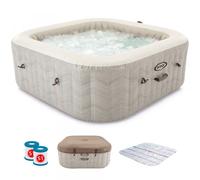 Intex Cuadrada Chevron Deluxe 28472EX - Ø193x71 cm - Piscina de hidromasaje spa