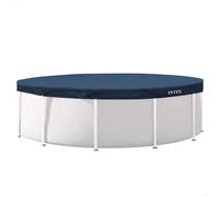 Intex Pools Cubierta para piscina Invierno redonda Ø4,57 m Triple espesor Anti-UV Azul oscuro