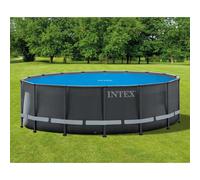 INTEX Cubierta de piscina solar polietileno azul 470 cm