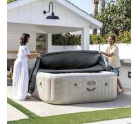 INTEX Cubierta para spa Gris oscuro 175 x 175 x 72 cm PVC y PU