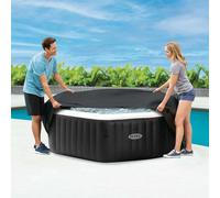 INTEX Cubierta para spa Gris oscuro 180 x 180 cm PVC y PU
