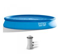 Intex Easy Set 28158NP - Ø457x84 cm - Piscina hinchable + Bomba de filtro 45 W