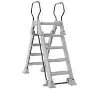 INTEX - Escalera para piscina con peldaños extraíbles, 132 cm, escalera piscinas desmontables, escalera de seguridad, escalera metálica, escalera antideslizante