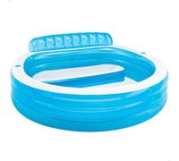 Intex Pools Piscina hinchable familiar con sillón azul 640 L desde 3 años