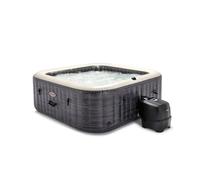 Intex Greystone Deluxe - Juego de spa cuadrado de burbujas para 6 personas