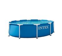 Intex Kit de Piscina Tubular Elevada, Estructura Metálica Redonda, 305 x 76 cm, Modelo 28202ND / INT6941057432007