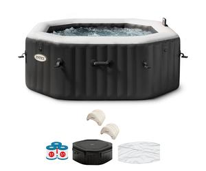 Intex Octogonal Jet & Bubble Deluxe 28458EX - Ø201x71 cm - Piscina de hidromasaje spa