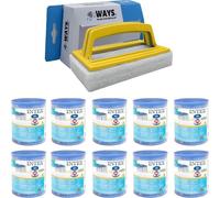 Intex - Paquete económico - Filtro tipo H, compatible con la bomba de filtración 28602GS - 10 unidades y cepillo de limpieza WAYS