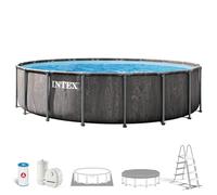 Piscina desmontable redonda greywood 5 metros con depuradora y accesorios