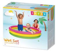 Intex - Piscina desmontable inflable con aros, redonda, de PVC resistente para jardín o terraza, tamaños desde 61x22 cm hasta 168x46 cm, fácil instalación y drenaje incluido