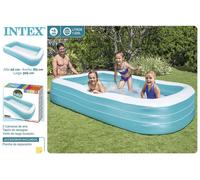 Intex Piscina hinchable rectangular 305x183x56 cm PVC, desde 3 años