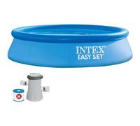 Intex Piscina Hinchable Redonda Easy Set con Filtro y Depuradora, 244 x 61 cm, Capacidad 1942 Litros