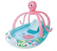 Intex Pools Zona de juegos hinchable Pulpo INT1704194122389 – tobogán, aspersor, anillas