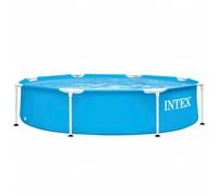 Piscina Desmontable Octogonal Intex Metal Frame 244x51 cm Redonda PVC y Metal (1828 Litros) +6 Años