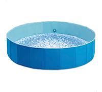 INTEX - Piscina plegable circular para mascotas, Ø152x30 cm, válvula vaciado, materiales resistentes, plegado compacto, montaje sencillo y rápido, piscinas plegables de viaje, ,actividades verano,