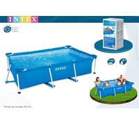 Intex Piscina Rectangular Desmontable 220x150x60 cm Capacidad 1662 Litros +6 Años