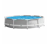 Intex Pools Piscina elevada redonda Prism Frame 305 x 76 cm Gris