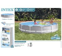 Intex Piscina Redonda Desmontable Prism Frame 366x76 cm (6503 Litros) +6 Años