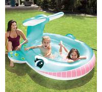 INTEX Piscina Whale Spray 201x196x91 cm