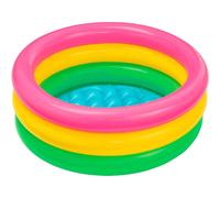 Intex PLUSHOME Piscina Hinchable Redonda para Infantil Niños Minnie Mickey Spiderman PVC 3 rings + inflatable base 61 x 22 cm, 28 l, 1 to 3 years