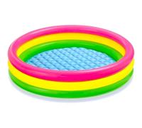Intex PLUSHOME Piscina Hinchable Redonda para Infantil Niños Minnie Mickey Spiderman PVC Sunset 147x33cm 275l