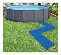 INTEX Protectores de suelo para piscina 8 uds azul 50x50 cm