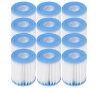 Intex Repuesto 29007E Cartucho de filtro de piscina H - 12 unidades | 29007E - Compatible con bombas de filtro de cartucho Krystal Clear 330 GPH