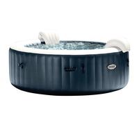 Intex SPA Hinchable Circular, 6 Personas, Ø216x71, Calentador hasta 40ºC, 170 Salidas de Burbujas, Suelo térmico, Depuradora Filtro S1, Accesorios incluidos (55089)
