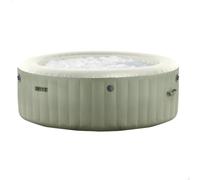 Intex Spa hinchable circular Verde Oliva 4 personas, Ø196x71, Calentador 2.200W, 120 salidas aire, Caja control, Depuradora filtro S2, Clorador salino, Accesorios incluidos (55098)