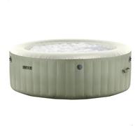 Intex SPA Hinchable Circular Verde Oliva 6 Personas, Ø216x71, Calentador 2.200W, 140 Salidas Aire, Caja Control, Depuradora Filtro S2, Instalación clorador salino, Accesorios incluidos (55099)