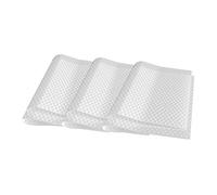 INTIRILIFE Juego de 6 alfombrillas de nevera transparentes antibacterianas 45 x 30 cm - Protege frutas y verduras de bacterias y agua