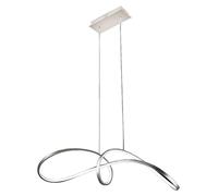 INTRECCIO – Lámpara colgante LED de 40 W, 4000 K, níquel satinado, IP20, diseño moderno – Rossini Group – iluminación interior decorativa