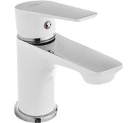 Invena Dokos grifo para lavabo de pie blanco BU-19-002