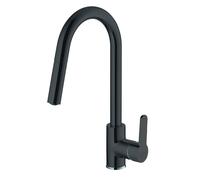 Invena Elia grifo de cocina de pie negro BZ-89-W04