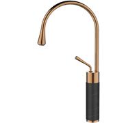 Invena Gabro grifo para lavabo de pie negro-cobre BU-33-W14