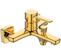 Invena Glamour grifo de bañera y ducha a pared oro BW-02-009