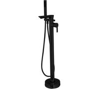Invena Glamour grifo de bañera y ducha en suelo negro BW-02-W04