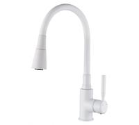 Invena HULA PLUS BZ-85-P02-L, grifo para lavaplatos, color blanco