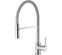 Invena Kameleon grifo de cocina de pie cromo-grafito/gris BZ-29-L05