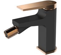 Invena Midnight grifo para bidé de pie negro-oro BB-35-014