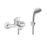 Invena Perea grifo de bañera y ducha a pared cromo BW-05-001