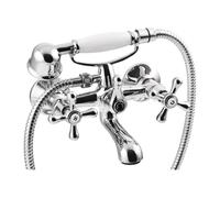 Invena Roma grifo de bañera y ducha a pared cromo BW-21-00S