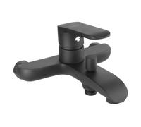 Invena Siros grifo de bañera y ducha a pared negro BW-90-004