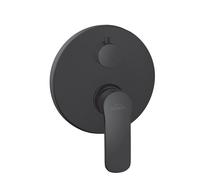 Invena Siros grifo de bañera y ducha empotrado negro BP-90-4O2