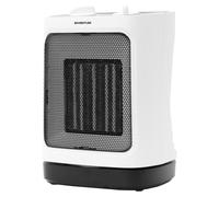 Inventum KC222WOS, Calentador eléctrico con ventilador, de cerámica, ángulo de 60°, para uso interior, para colocar en el suelo, color blanco