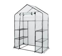 INVERNADERO 143*73*195 CM, LÁMINA DE PVC, ESTRUCTURA METÁLICA - T N15-902