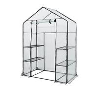 Invernadero 143 x 73 x 195 cm, lámina de PVC, estructura metálica
