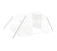Invernadero Con Estructura De Acero Blanco 12 M² 4x3x2 M Vidaxl