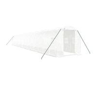 Invernadero Con Estructura De Acero Blanco 32 M² 16x2x2 M Vidaxl