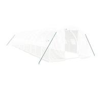 Invernadero Con Estructura De Acero Blanco 36 M² 12x3x2 M Vidaxl